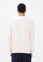 TOMMY JEANS Maglioncino girocollo panna da uomo con logo DM0DM22401 YBH TOMMY JEANS 