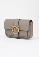 PINKO Borsa a tracolla Love Bag One da donna in morbida pelle mano seta noce 100061A0F1 I68Q PINKO 