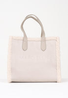 MARC ELLIS Borsa a mano Buby Suede M in morbido suede beige da donna BUBY-SUEDE-M TA MARC ELLIS 