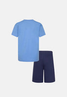 JORDAN Completino blu e azzurro da bambino con stampa logo Jumpman 85C138 U90 JORDAN 