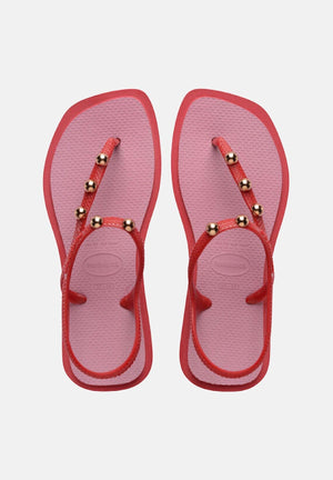 HAVAIANAS Sandali Flash Fusion rossi e rosa da donna 4150244 6627 HAVAIANAS 