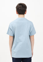 I'M BRIAN T-shirt a manica corta azzurro polvere da bambino TS3327J POL I'M BRIAN 