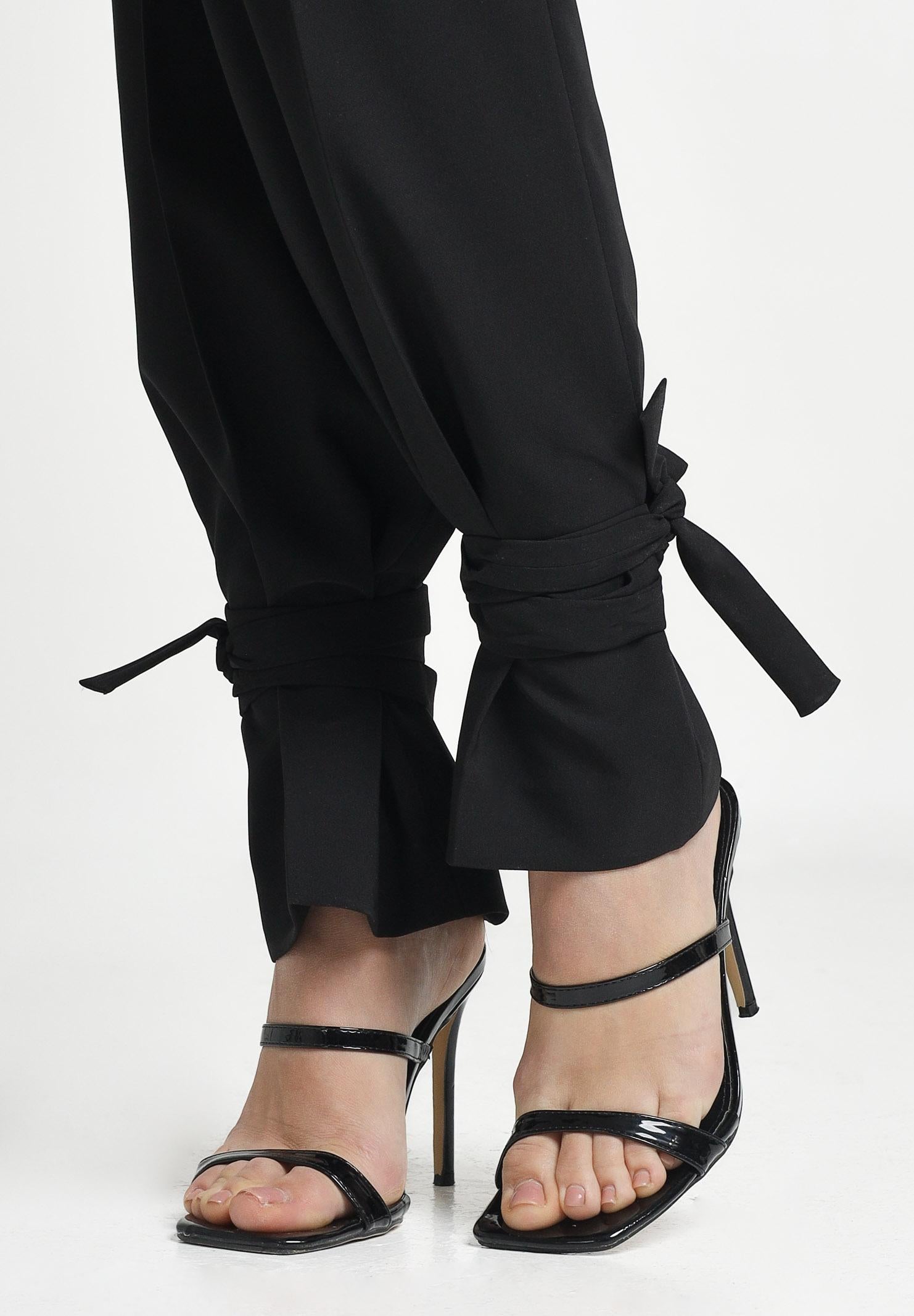 SANTAS Pantalone elegante DULCHE DE LECHE nero da donna PV25024 NERO SANTAS 