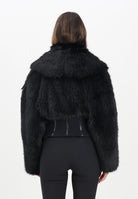 ELISABETTA FRANCHI Pelliccia nera da donna con bustier GB05A57E2 110 ELISABETTA FRANCHI 