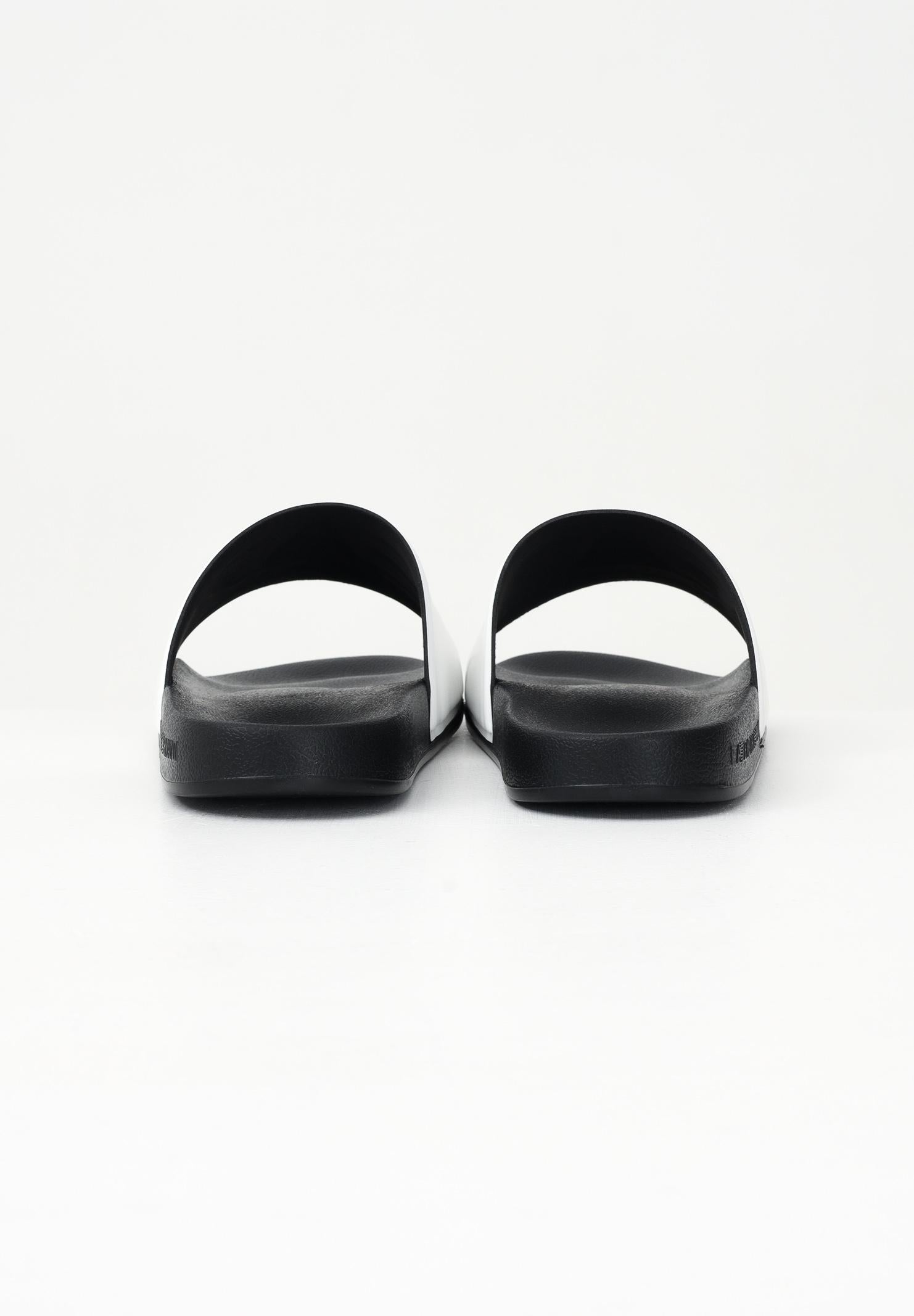 EA7 Ciabatte bianche e nere da uomo con logo 7X000108AF15118 MZ096 EA7 