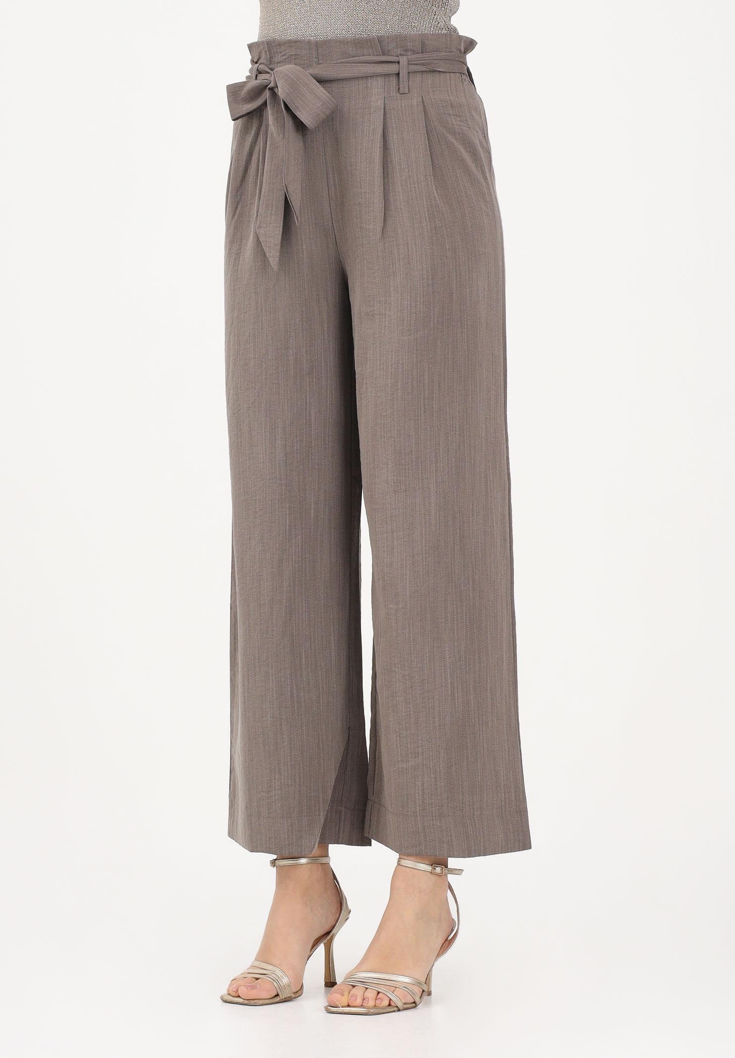 ONLY Pantalone elegante fango da donna con girovita a caramella 15269628 FAME ONLY 