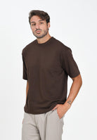 SELECTED HOMME T-shirt a manica corta marrone da uomo 16094143 Demitasse SELECTED HOMME 