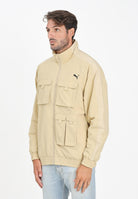 PUMA Giacca a vento cargo T7 beige da uomo 632092 83 PUMA 