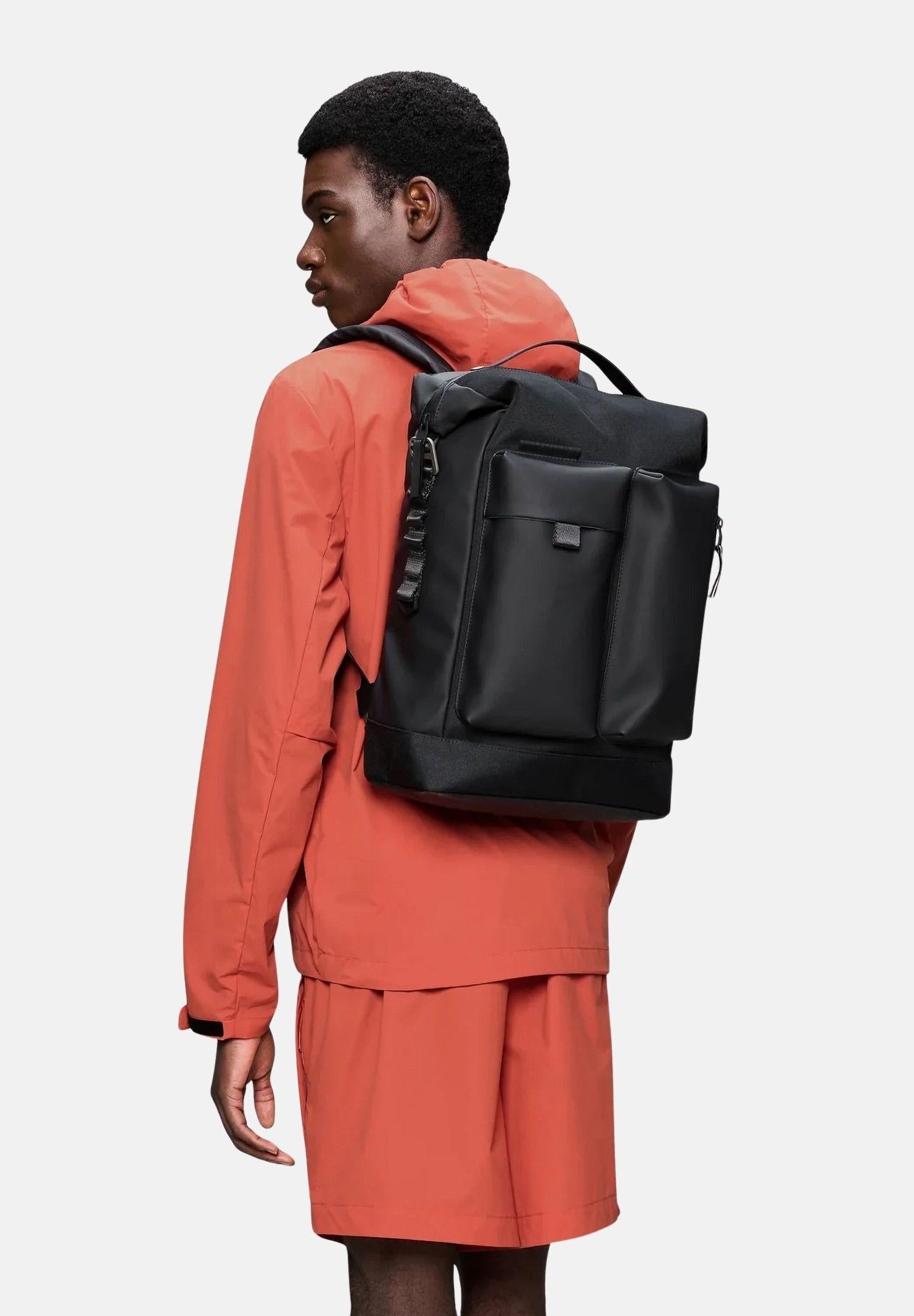 RAINS Zaino Otaru nero per uomo e donna RA12960 BL RAINS 