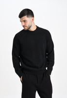 SELECTED HOMME Maglioncino girocollo nero da uomo 16098334 Black SELECTED HOMME 