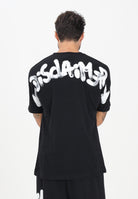DISCLAIMER T-shirt a manica corta nera da uomo con maxi stampa logo 25IDS55117 NEBI DISCLAIMER 
