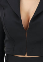 ELISABETTA FRANCHI Giacca crop nera da donna GI22261E2 110 ELISABETTA FRANCHI 