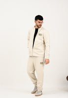 EA7 Pantalone sportivo panna da uomo in tessuto effetto scamosciato 7M000676AF16718 U1086 EA7 