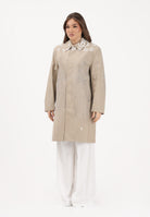 MAISON MARGIELA Trench beige per donna, ragazzi e bambini con logo stampato M60928MM07B M6709 MAISON MARGIELA 