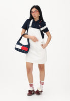 TOMMY JEANS Polo a manica corta blu da donna dal taglio cropped DW0DW21363 0GZ TOMMY JEANS 