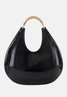 ELISABETTA FRANCHI Shopper nera da donna con stampa cocco BS27A56E2 110 ELISABETTA FRANCHI 