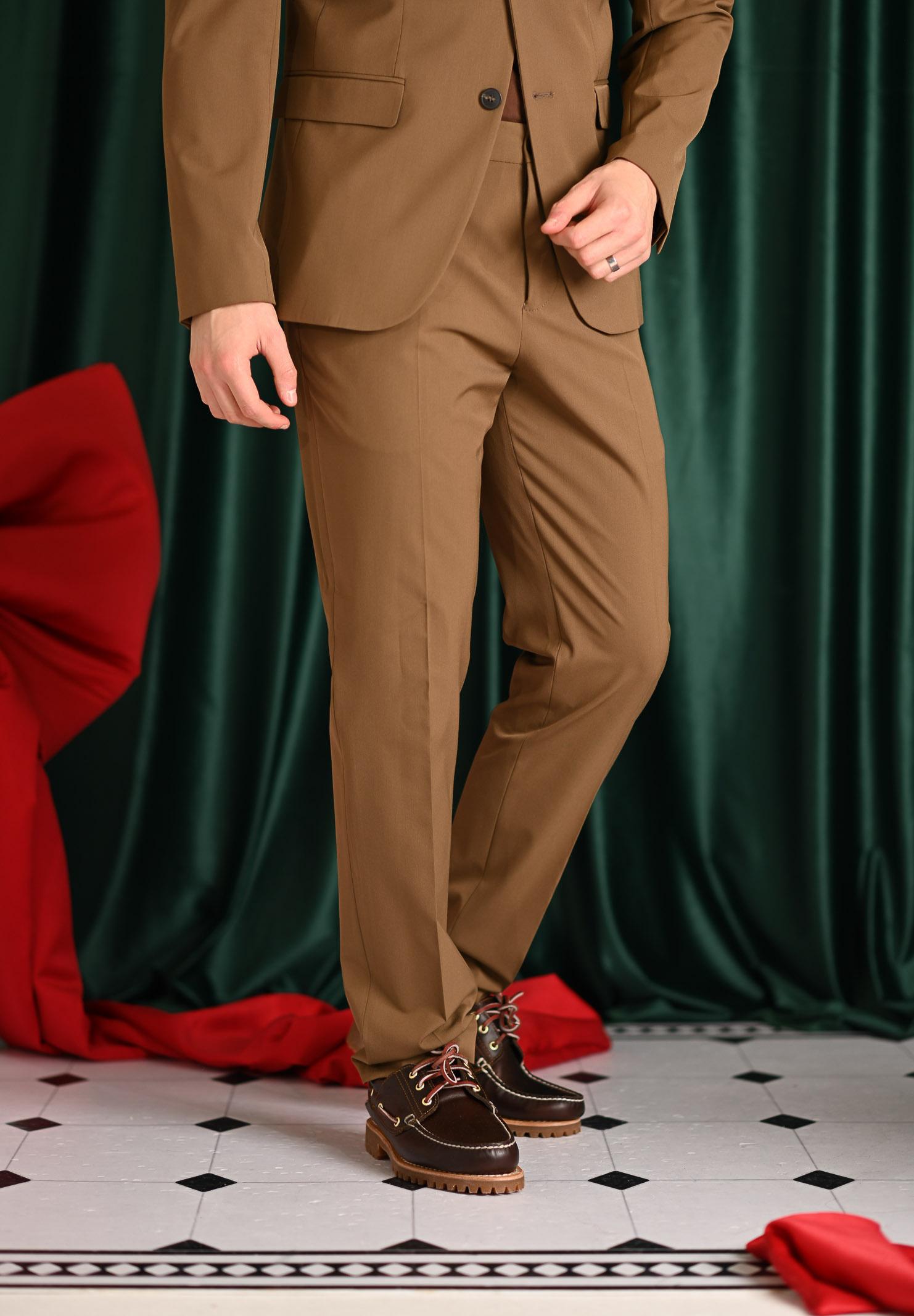 SELECTED HOMME Pantalone elegante marrone da uomo 16087825 Ermine SELECTED HOMME 