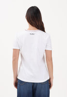 MAX MARA T-shirt a manica corta bianca da donna con logo 2616971011600 001 MAX MARA 