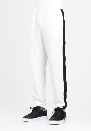 ARMANI EXCHANGE Pantalone sportivo bianco da uomo con bande laterali logate XM001301AF10818 U0009 ARMANI EXCHANGE 