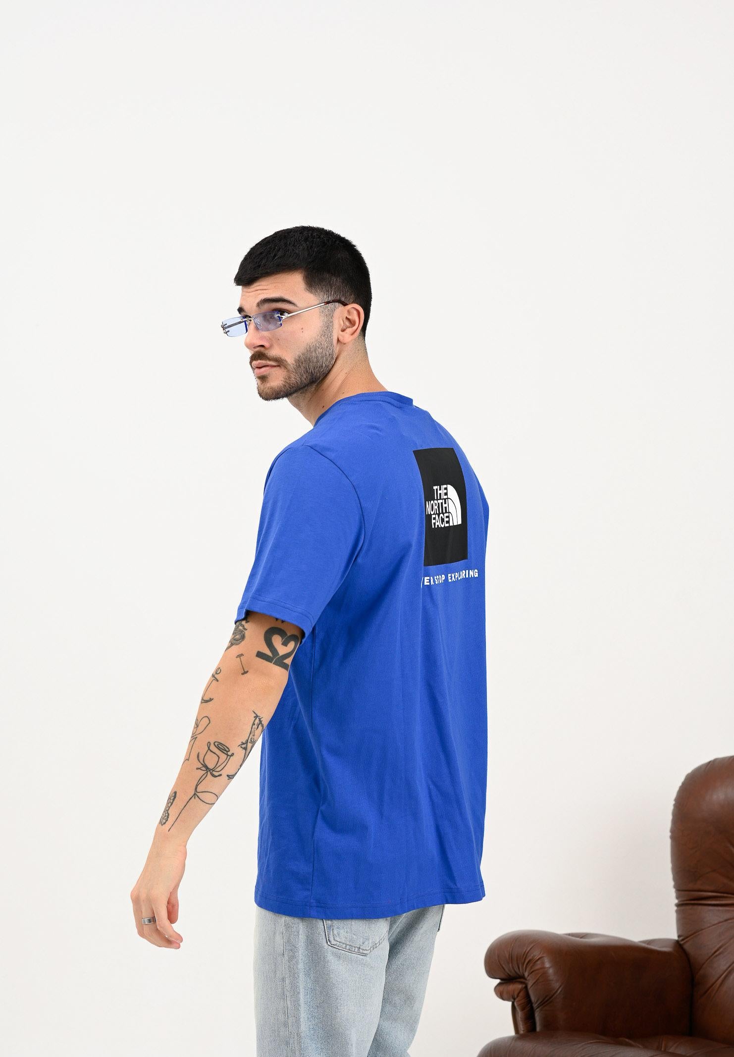 THE NORTH FACE T-shirt a manica corta NSE Reflective Box blu acceso da uomo NF0A87NPEF11  THE NORTH FACE 