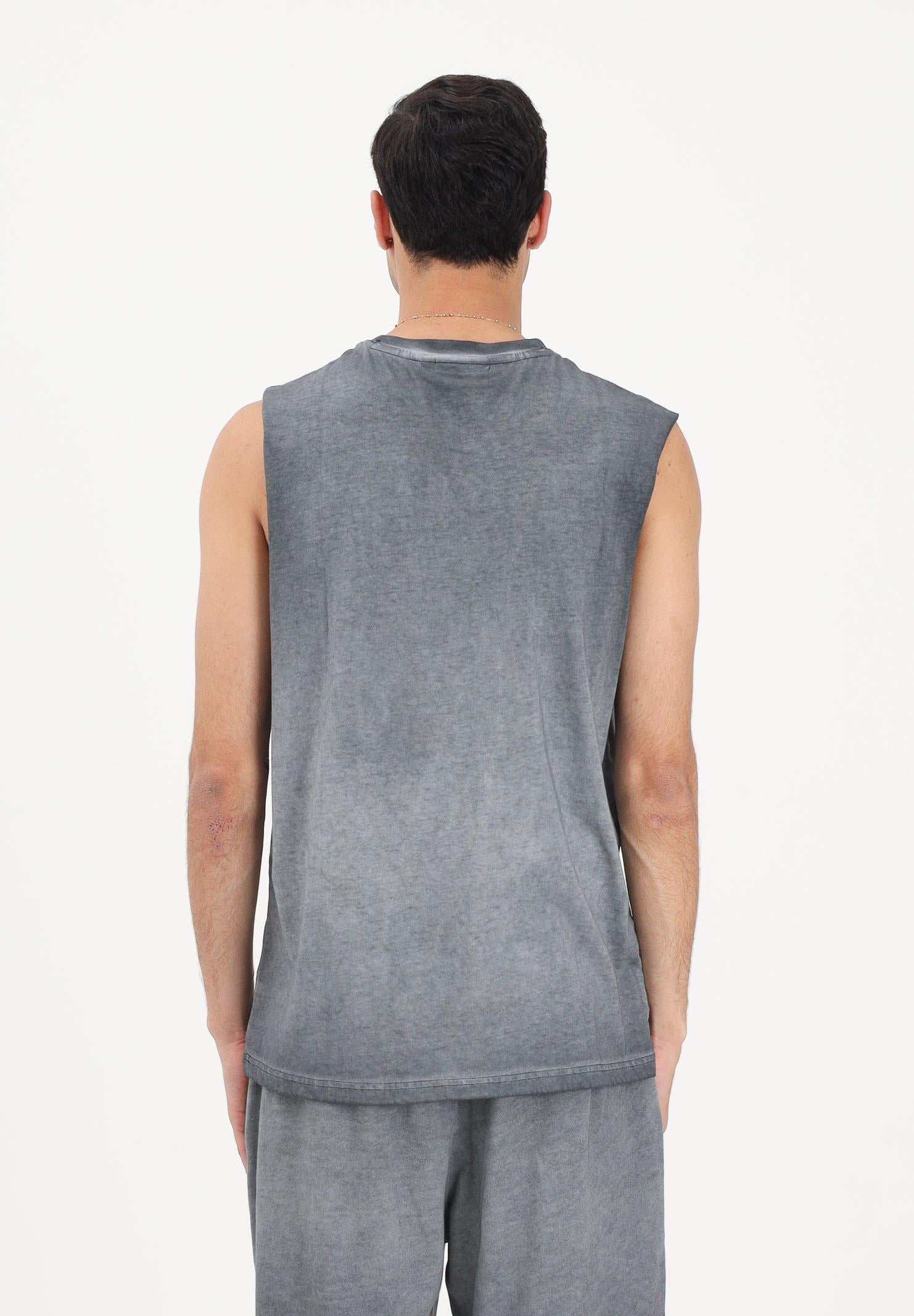 NEW ERA T-shirt smanicata New York Yankees MLB Washed Logo grigia per uomo e donna 60856169 . NEW ERA 