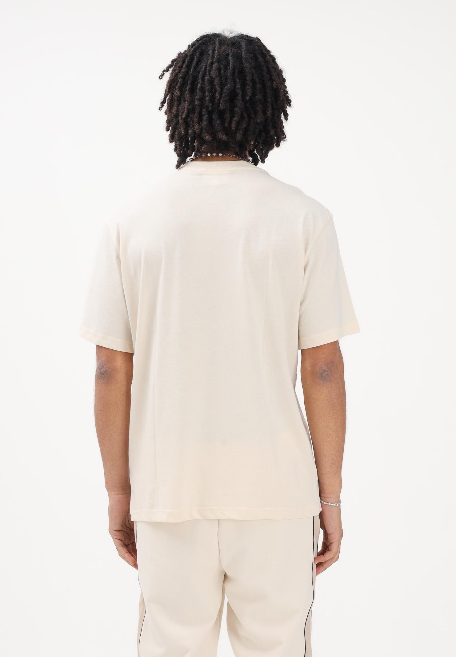 LACOSTE T-shirt a manica corta beige da uomo con motivo color block TH0896 3RR LACOSTE 
