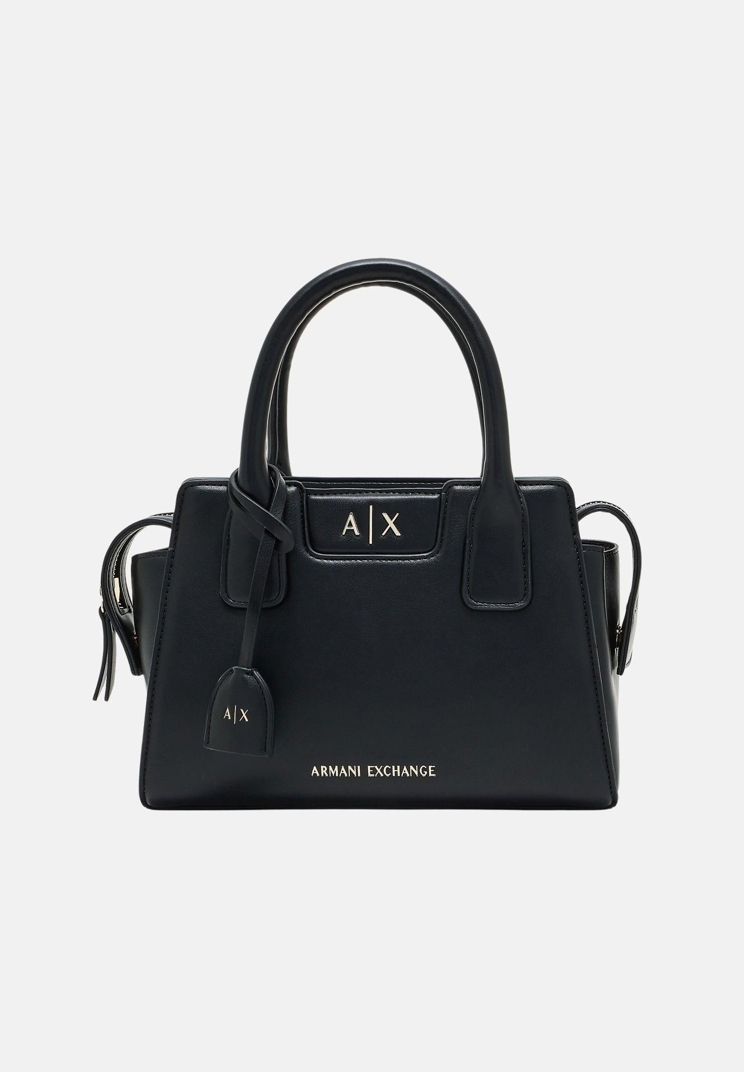 ARMANI EXCHANGE Borsa a mano nera da donna con logo XW002159AF19892 UC001 ARMANI EXCHANGE 