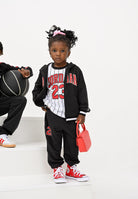 JORDAN Tuta nera per bambino e bambina composta da felpa, pantalone e t-shirt 85F275 023 JORDAN 