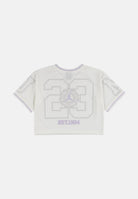 JORDAN T-shirt Secret Diary Cropped Jersey Sail bianco chiaro da bambina. 45F886 782 JORDAN 