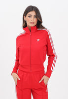 ADIDAS ORIGINALS Felpa con zip Adicolor Classics Firebird rossa da donna IR8079  ADIDAS ORIGINALS 