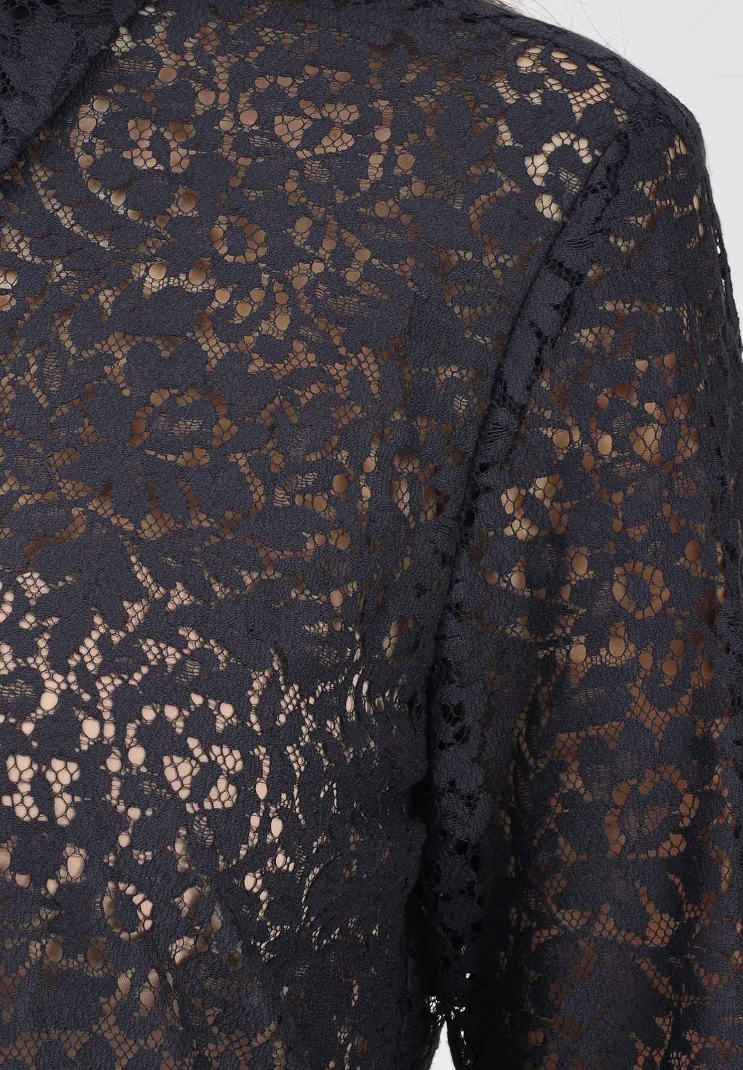 MAX MARA Camicia a manica lunga MSTGALA blu da donna realizzata in pizzo floreale 2616111021600 002 MAX MARA 