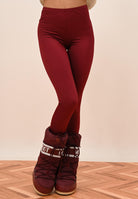 VICOLO Leggings bordeaux da donna con staffa alla caviglia UF0119 BO VICOLO 