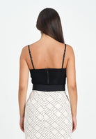 ELISABETTA FRANCHI Body nero da donna con drappeggi BO00456E2 110 ELISABETTA FRANCHI 