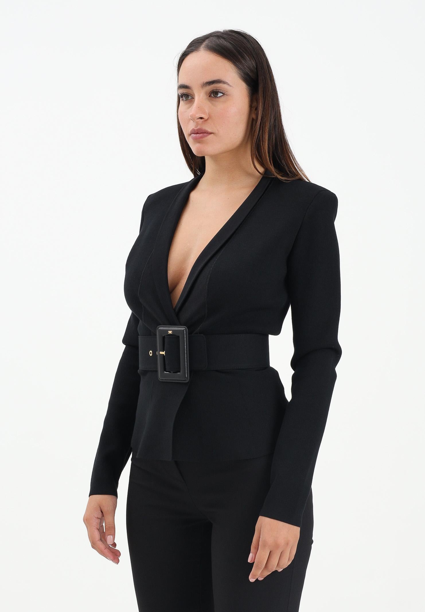 ELISABETTA FRANCHI Cardigan nero da donna MK48S57E2 110 ELISABETTA FRANCHI 