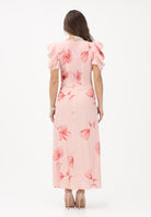 MAR DE MARGARITAS Abito midi Kristel nude da donna con stampa floreale MMABW01537 AR14 Mar de margaritas 