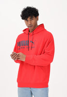 PUMA Felpa con cappuccio PUMA Sport rossa da uomo 692170 11 PUMA 