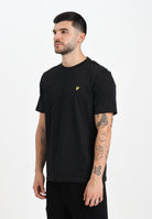 LYLE & SCOTT T-shirt a manica corta nera da uomo con logo TS400VOG Z865 LYLE & SCOTT 