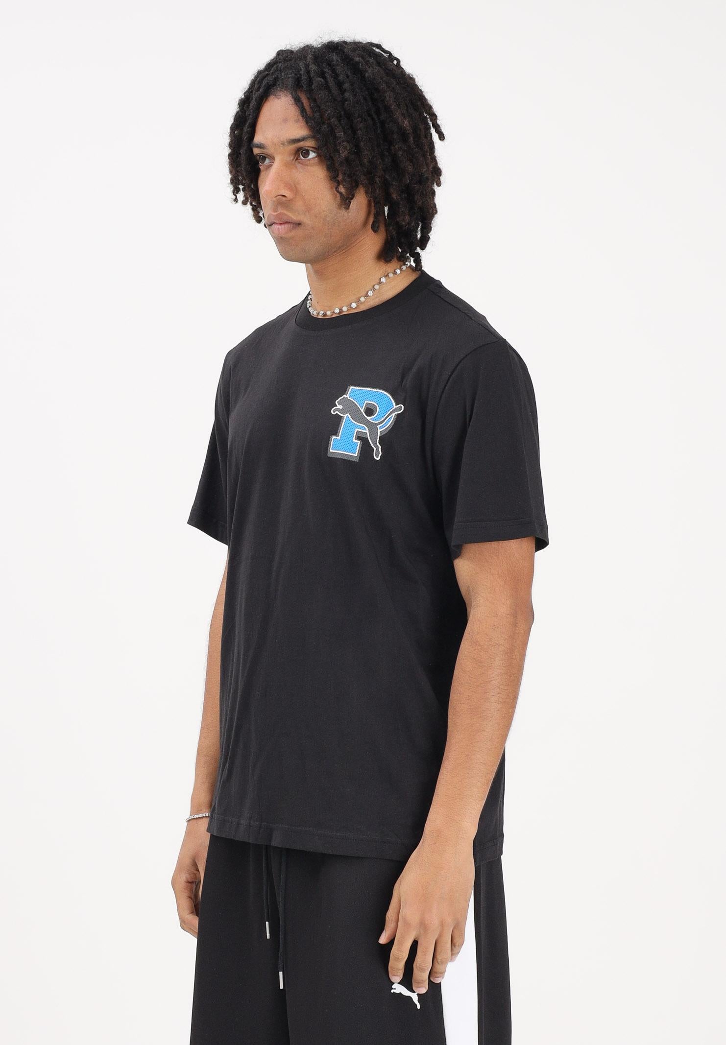 PUMA T-shirt a manica corta Graphic Varsity nera da uomo 691776 01 PUMA 