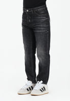 DSQUARED2 Jeans dritti Boss 10 in denim nero per donna, bambino e bambina DQ2241D0ABS DQ02 DSQUARED2 