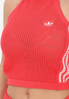 ADIDAS ORIGINALS Top corallo da donna lavorato all'uncinetto KC6483 . ADIDAS ORIGINALS 