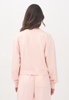 CALVIN KLEIN JEANS Felpa girocollo rosa da donna con patch logo LV047C911GVI7  CALVIN KLEIN JEANS 