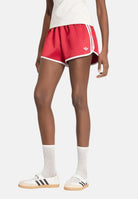 ADIDAS ORIGINALS short Satin 3S Sprinter Short Team Victory Red rosso e bianco da donna KS9850 . ADIDAS ORIGINALS 