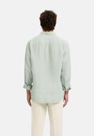 SELECTED HOMME Camicia Kylian 100% lino Aqua Gray da uomo. 16092471 ACGR SELECTED HOMME 