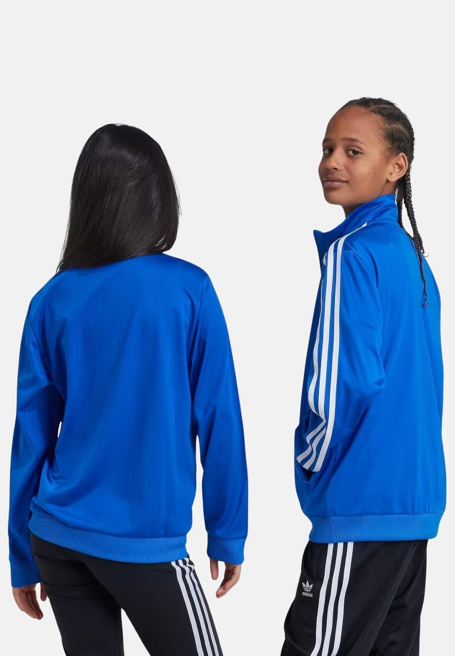 ADIDAS ORIGINALS Felpa con zip adicolor Firebird blu per bambino e bambina IY9799  ADIDAS ORIGINALS 