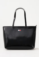 TOMMY JEANS Shopper nera da donna con logo AW0AW18069 BDS TOMMY JEANS 