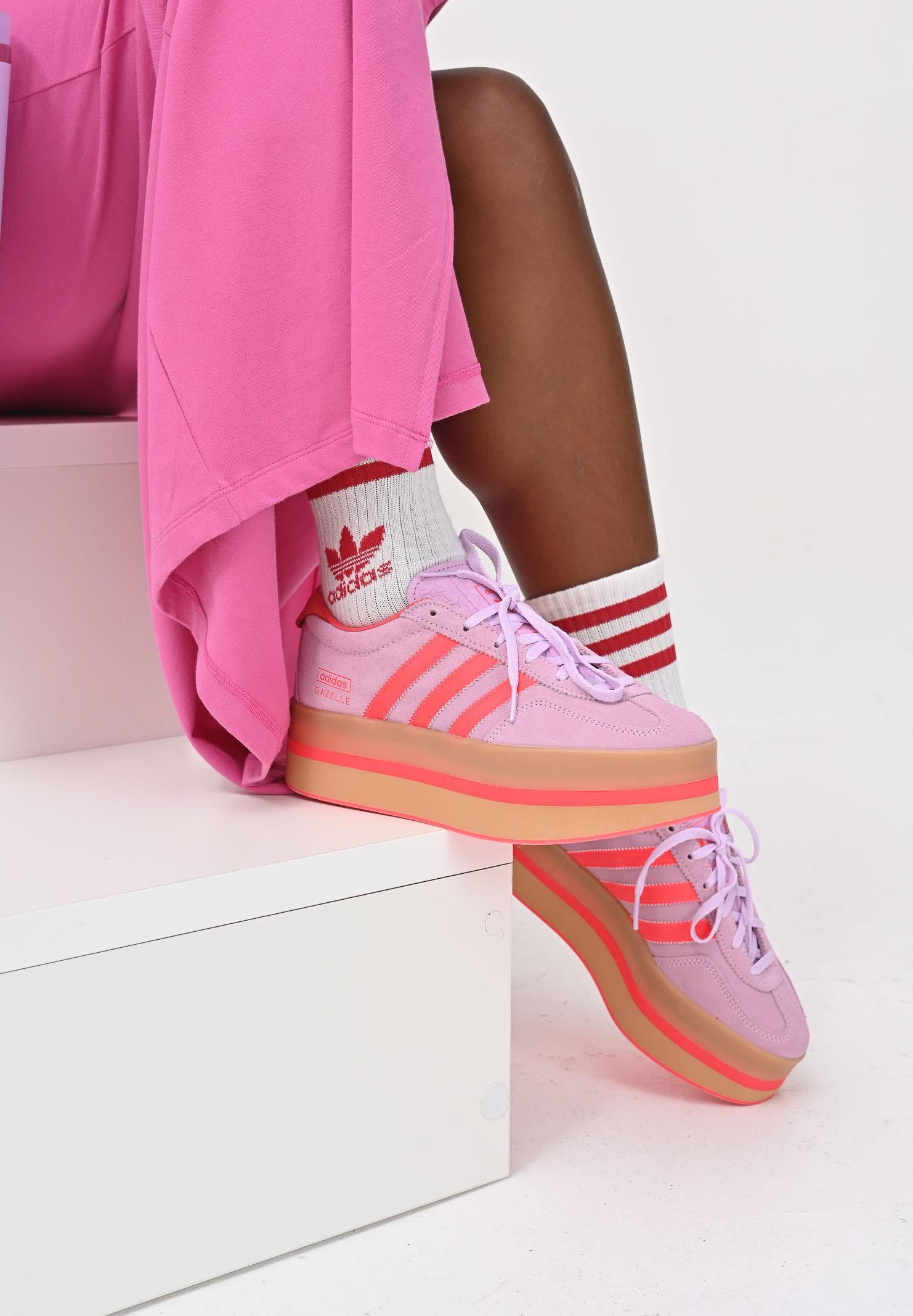 ADIDAS ORIGINALS Sneakers GAZELLE STACK rosa da donna JS3925 . ADIDAS ORIGINALS 