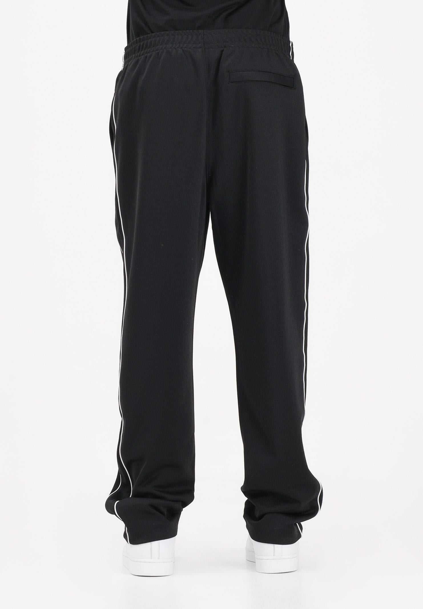 LACOSTE Pantalone sportivo nero da uomo in piqué con bordo XH0628 031 LACOSTE 