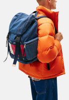 TOMMY JEANS Zaino Archive in denim blu per uomo e donna con logo AM0AM13812 1AF TOMMY JEANS 