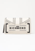 RICHMOND Borsa a tracolla panna da donna con borchie e logo RWA25235BO WH RICHMOND 