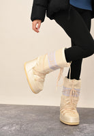 MOON BOOT Stivali da neve ICON avorio perlato da donna 80D1403060 L020 MOON BOOT 